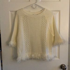 Cream colored sweater from boutique (Vernacular)